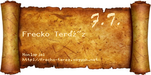 Frecko Teréz névjegykártya